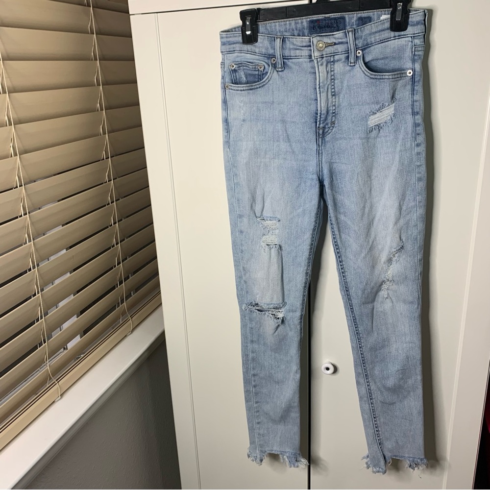 Lucky Brand Bridgette Skinny Raw Hem Jeans